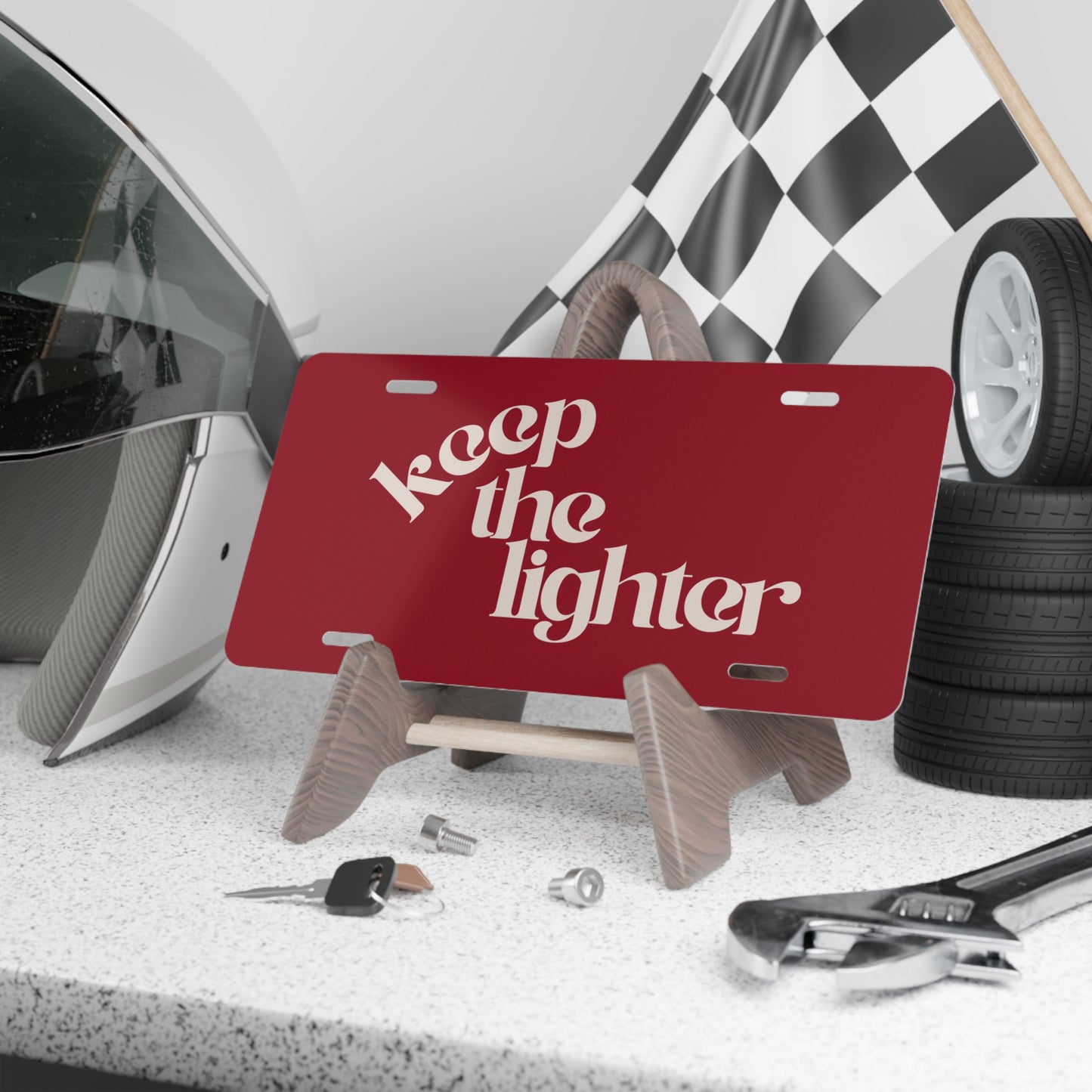 keep the lighter ♡ vanity plate