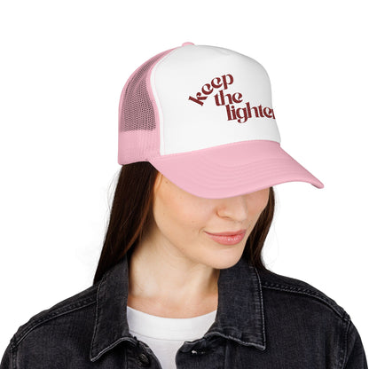 keep the lighter ♡ embroidered foam trucker cap
