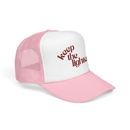 keep the lighter ♡ embroidered foam trucker cap