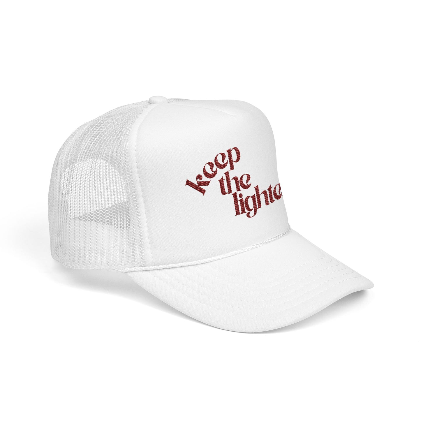 keep the lighter ♡ embroidered foam trucker cap