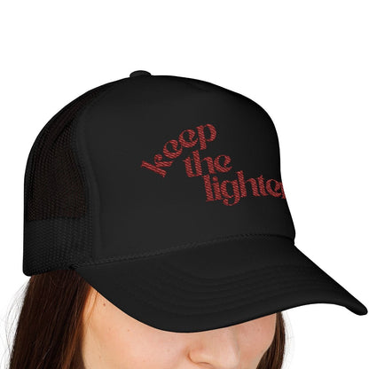 keep the lighter ♡ embroidered foam trucker cap