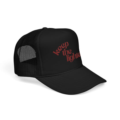 keep the lighter ♡ embroidered foam trucker cap