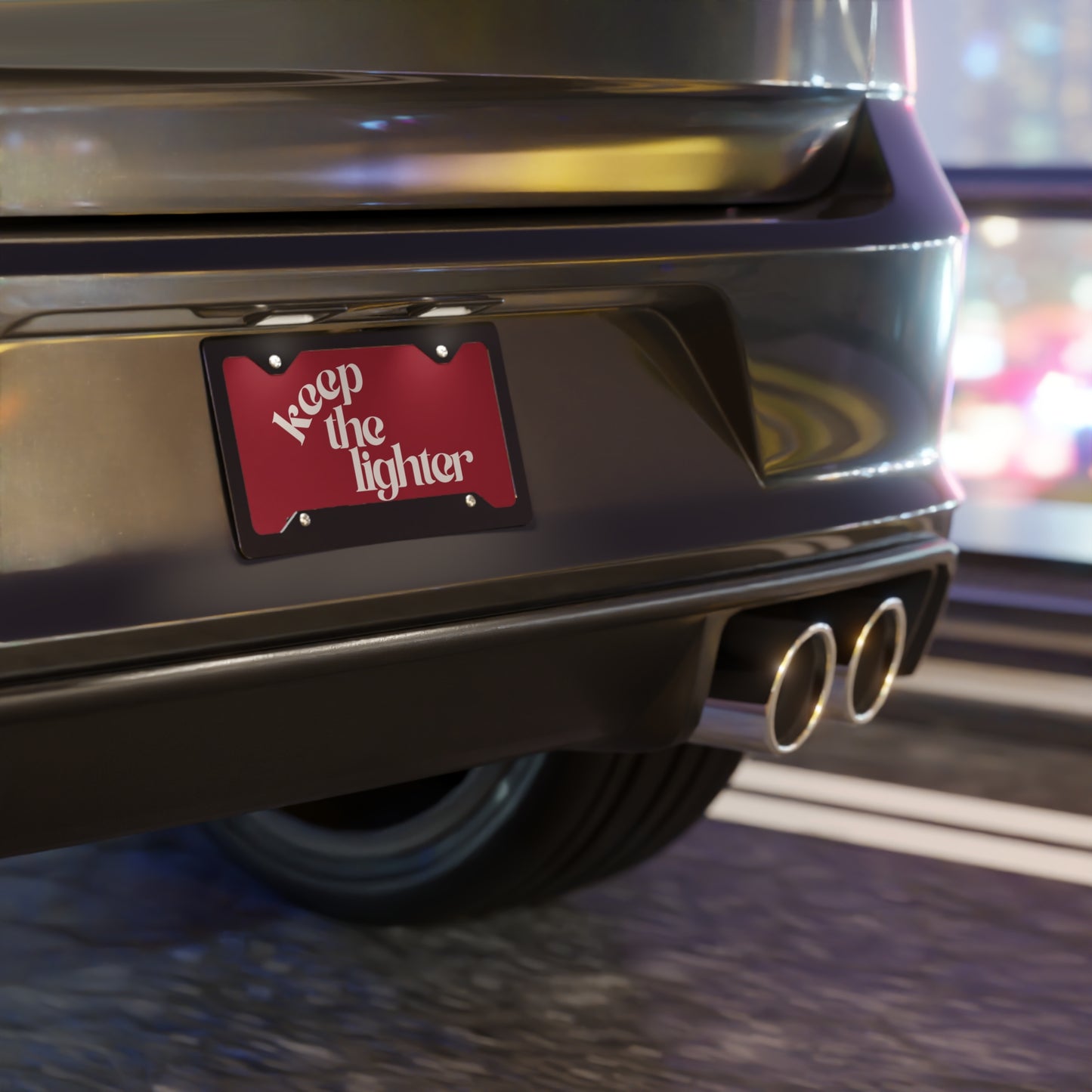 keep the lighter ♡ vanity plate