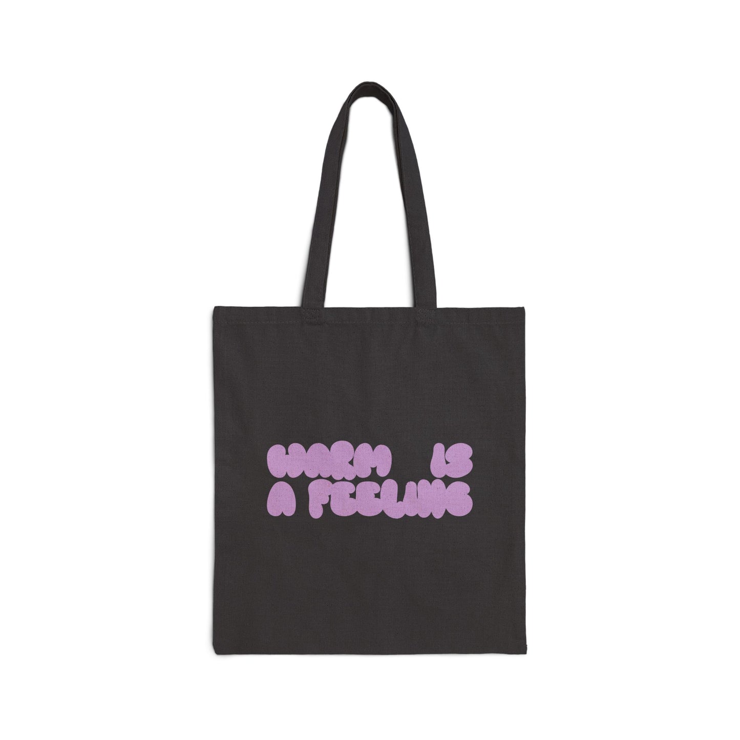 the warm feeling dual-sided canvas bubblegum tote
