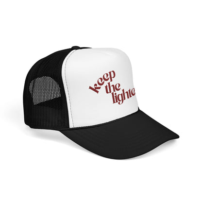 keep the lighter ♡ embroidered foam trucker cap